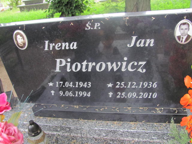 Grób Irena Piotrowicz