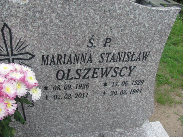 Grób Marianna Anna Olszewska